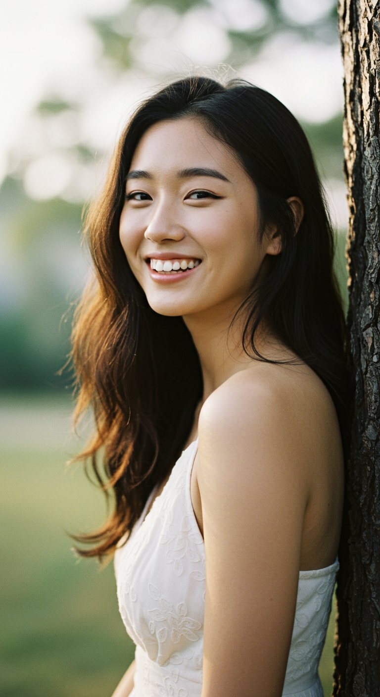 attractive asian woman